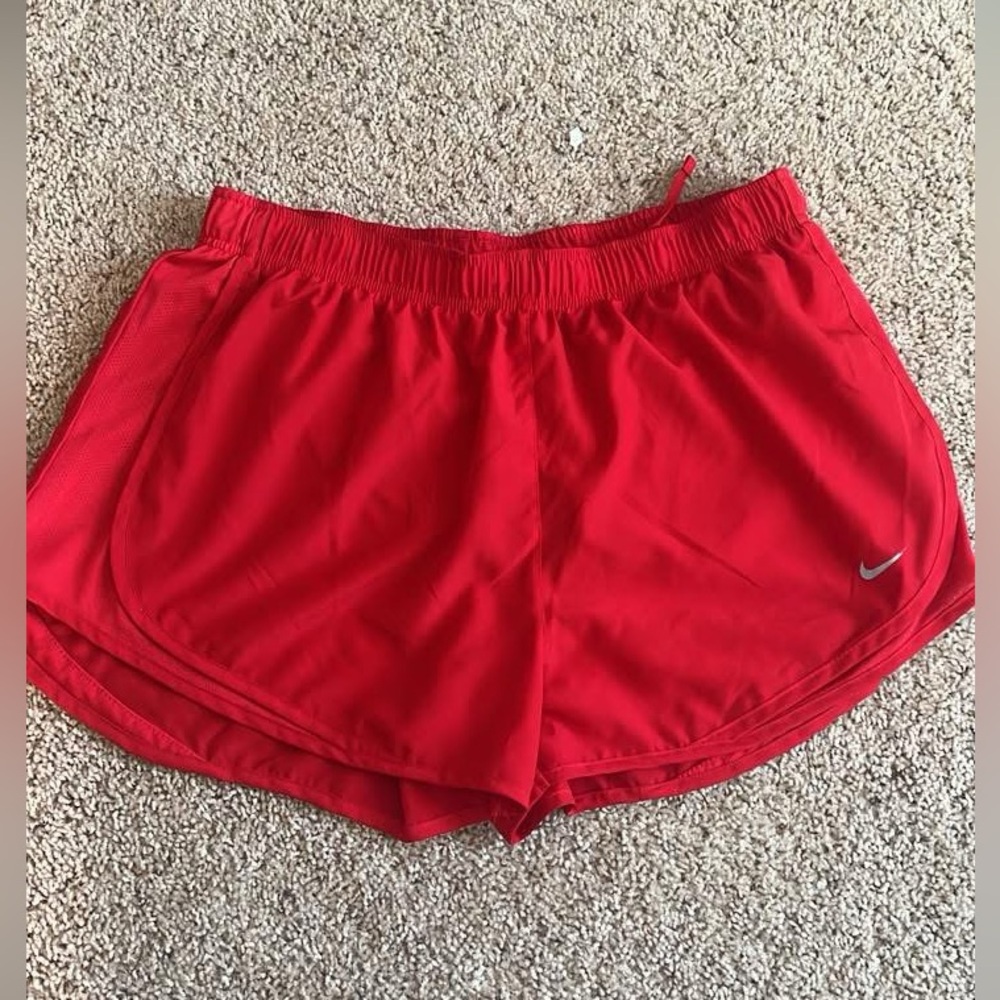 Nike Women's Vibrant Red Athletic Shorts